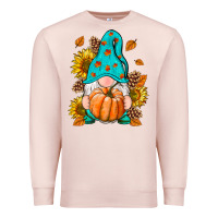 Pale Pink Fall Gnome Premium Sweatshirt - RanaPortraitStore