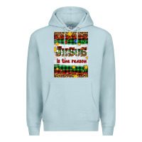 Blue Mist Christmas Jesus Is The Reason Premium Hoodie - Artiststas