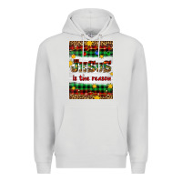 Dove Grey Christmas Jesus Is The Reason Premium Hoodie - Artiststas