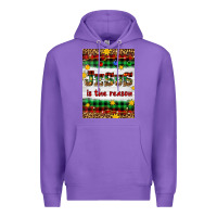 Purple Christmas Jesus Is The Reason Premium Hoodie - Artiststas