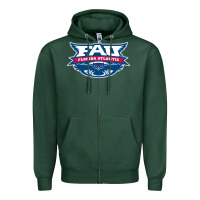 Sports Green us, owls, fau Zipper Hoodie - DesigneFamous