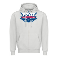 Dove Grey us, owls, fau Zipper Hoodie - DesigneFamous