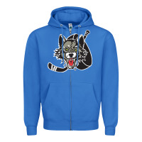 True Royal chicago wolves Zipper Hoodie - DesigneFamous
