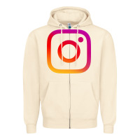 Sandshell instagram Zipper Hoodie - DesigneFamous