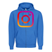 True Royal instagram Zipper Hoodie - DesigneFamous