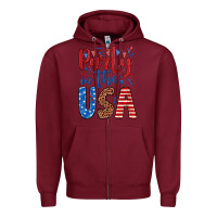 Burgundy party in the usa Zipper Hoodie - JahusDesignShop
