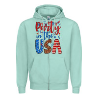 Seafoam party in the usa Zipper Hoodie - JahusDesignShop