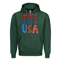 Sports Green party in the usa Zipper Hoodie - JahusDesignShop