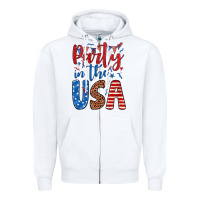 White party in the usa Zipper Hoodie - JahusDesignShop