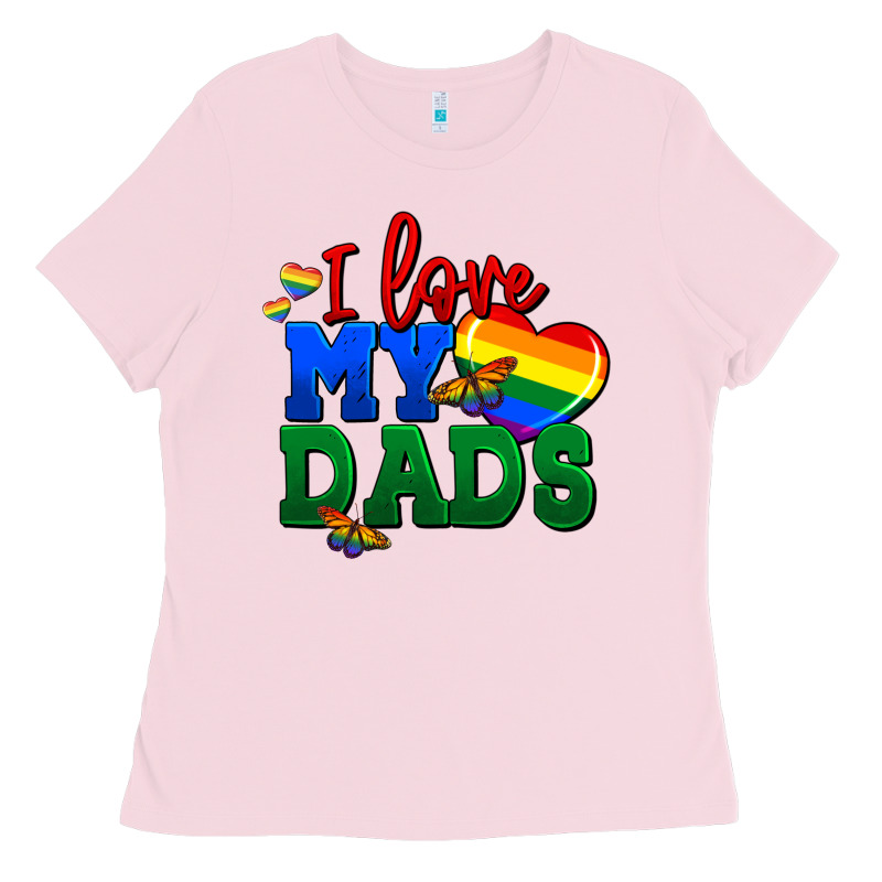I Love My Dads Ladies Tee by FaDigitalArtStudio | Teevron