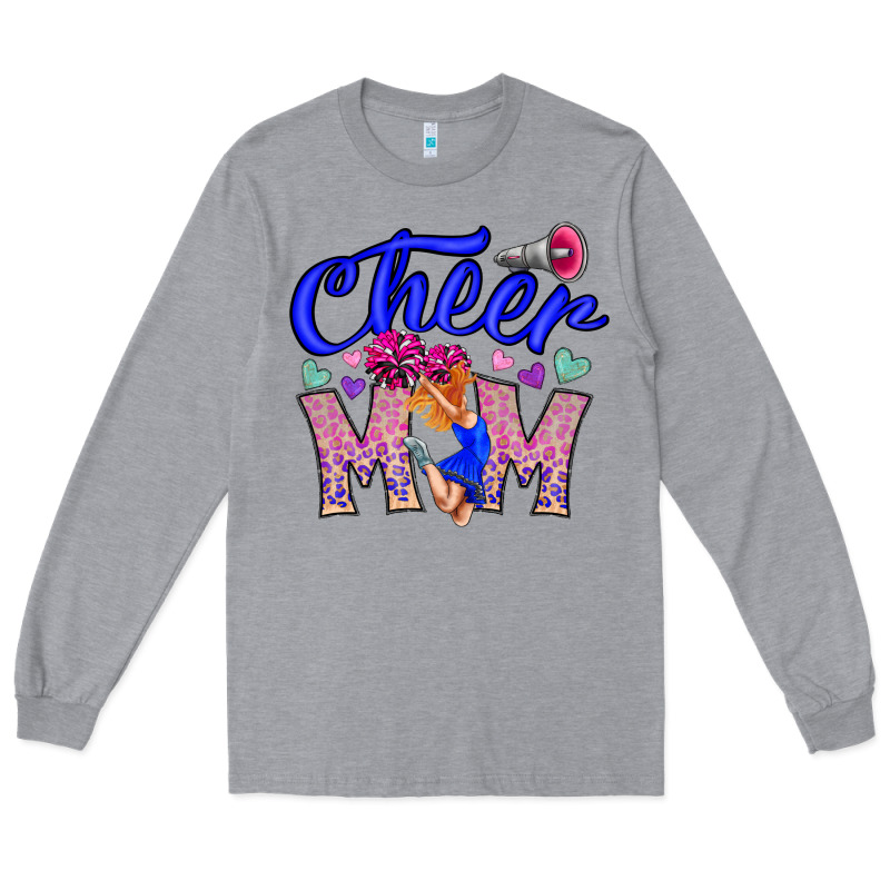 Cheer Mom Long Sleeve Tee by CowhideDigitalArt | Teevron