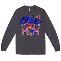 Smoke Cheer Mom Long Sleeve Tee - CowhideDigitalArt