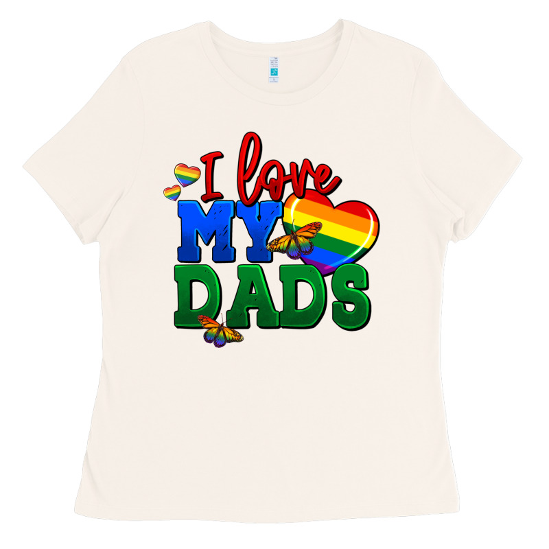 I Love My Dads Ladies Tee by FaDigitalArtStudio | Teevron