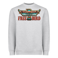 Heather Grey thunderbird free bird Heavyweight Sweatshirt - JahusDesignShop