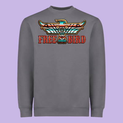 Thunderbird Free Bird Heavyweight Sweatshirt Designed By Jahusdesignshop