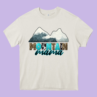 Mountain Mama Heavy Core Tee Designed By Cowgirlartshop