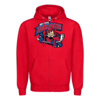 Red us, buccaneers, des moines art Zipper Hoodie - DesigneFamous
