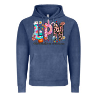 Vintage Denim Easter Lpn Vintage Hoodie - CowhideDigitalArt