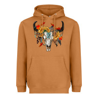 Meerkat Fall Bull Skull Heavyweight Hoodie - RanaPortraitStore