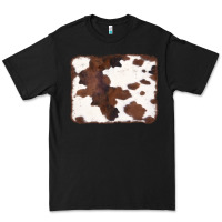 Black Brown Cowhide Background Premium Tee - CowCowDesign