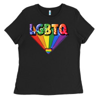 Black lgbtq pride Ladies Tee - FaDigitalArtStudio