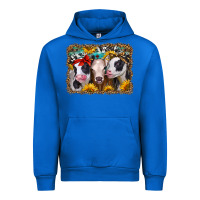 Cobalt western sunflower heifers Urban Hoodie - Jasminsmagicworld
