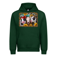 Forest Green western sunflower heifers Urban Hoodie - Jasminsmagicworld