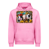 Fuchsia Pink western sunflower heifers Urban Hoodie - Jasminsmagicworld
