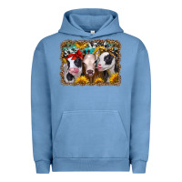 Pigment Pebble Blue western sunflower heifers Urban Hoodie - Jasminsmagicworld