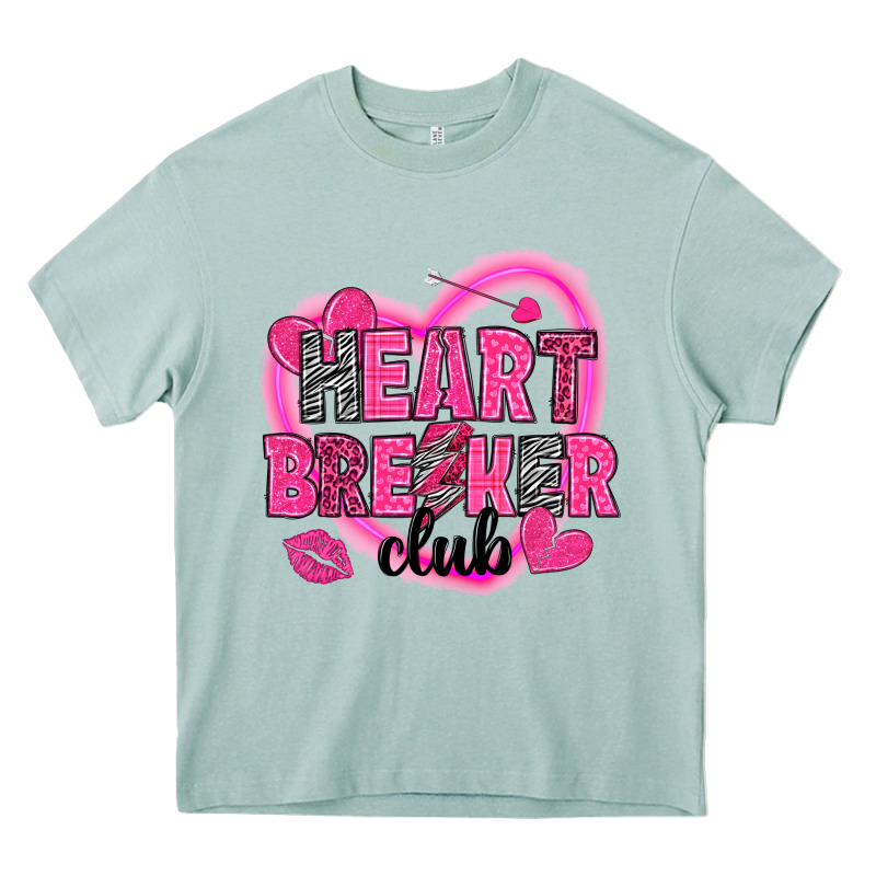 Heart Breaker Club Valentine's Day Heavy Core Tee by HowdyJamesFarm | Teevron