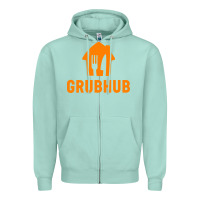 Seafoam Grubhub t-shirt Zipper Hoodie - DesigneFamous