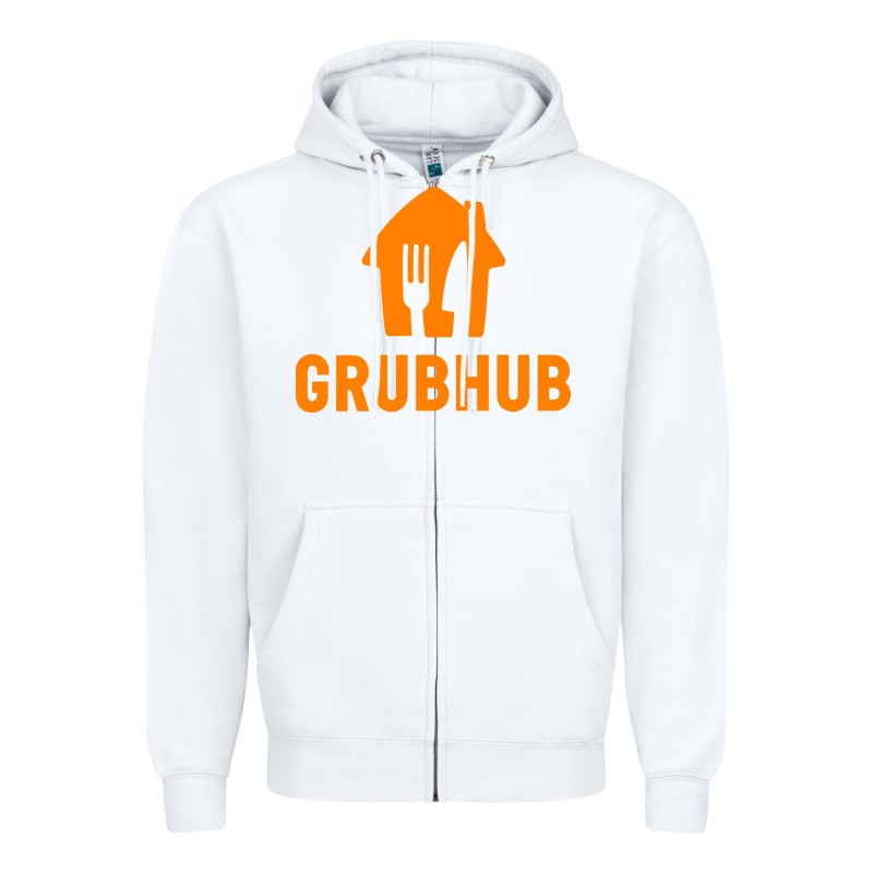 Grubhub T-shirt Zipper Hoodie by DesigneFamous | Teevron