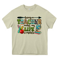 Mossy being a teacher makes my life complete Heavy Core Tee - RanaPortraitStore