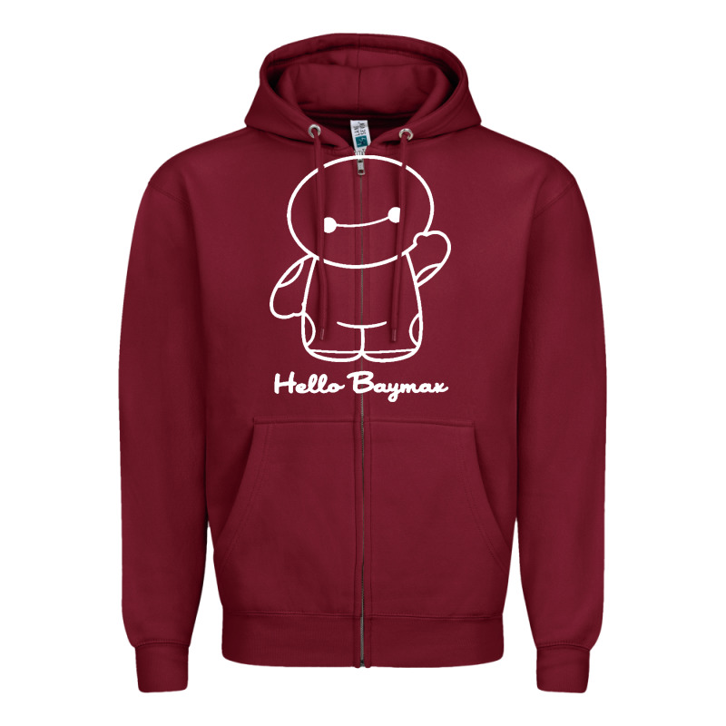 Hello Baymax Zipper Hoodie by DesigneFamous | Teevron