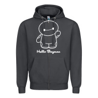 Smoke hello baymax Zipper Hoodie - DesigneFamous