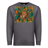 Charcoal Heather Western Fall Cow Premium Sweatshirt - RanaPortraitStore