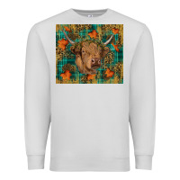 Dove Grey Western Fall Cow Premium Sweatshirt - RanaPortraitStore