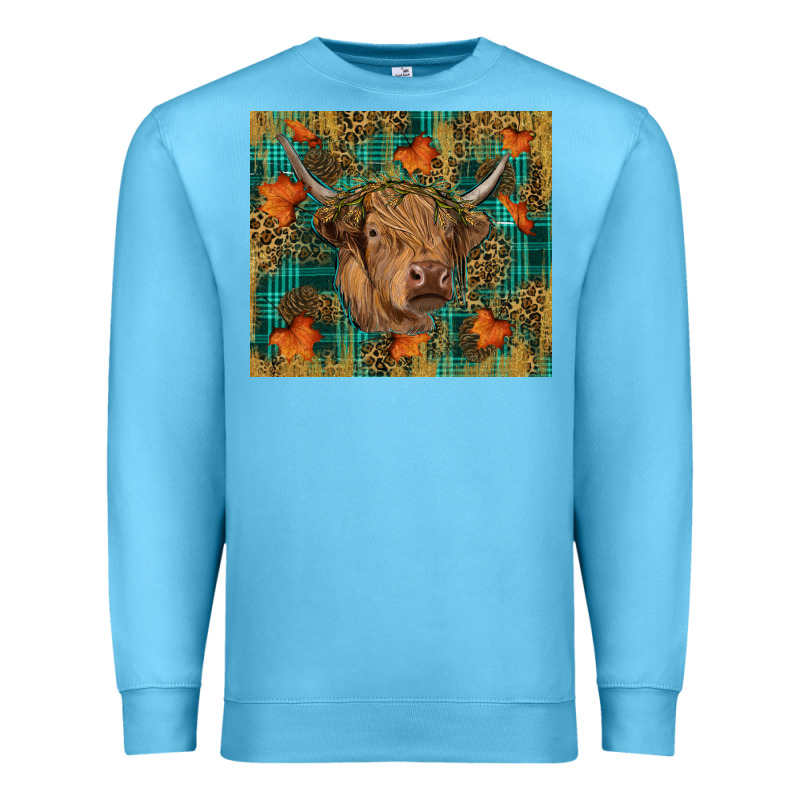Western Fall Cow Premium Sweatshirt by RanaPortraitStore | Teevron