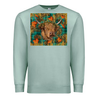 Seafoam Western Fall Cow Premium Sweatshirt - RanaPortraitStore