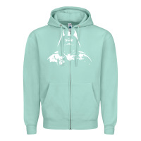 Seafoam darth vader Zipper Hoodie - DesigneFamous