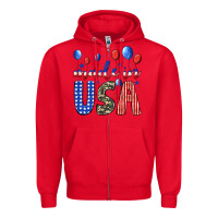Red made in usa Zipper Hoodie - JahusDesignShop