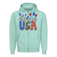 Seafoam made in usa Zipper Hoodie - JahusDesignShop