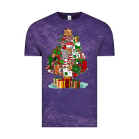 Cloud Purple nurse christmas tree Vintage Tee - FaDigitalArtStudio