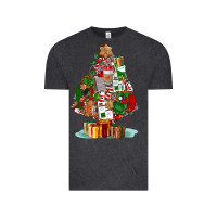 Vintage Black nurse christmas tree Vintage Tee - FaDigitalArtStudio