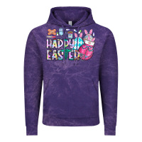 Cloud Purple happy easter nurse Vintage Hoodie - CowhideDigitalArt