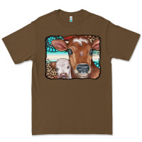 Cacao Cows Serape Leopard Gemstone Premium Tee - CowCowDesign