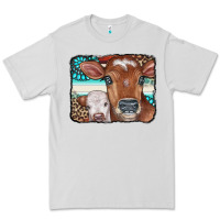 Dove Grey Cows Serape Leopard Gemstone Premium Tee - CowCowDesign