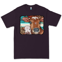 Plum Cows Serape Leopard Gemstone Premium Tee - CowCowDesign