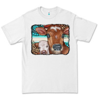 White Cows Serape Leopard Gemstone Premium Tee - CowCowDesign