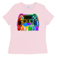Bubblegum Pink Gaymer Ladies Tee - FaDigitalArtStudio